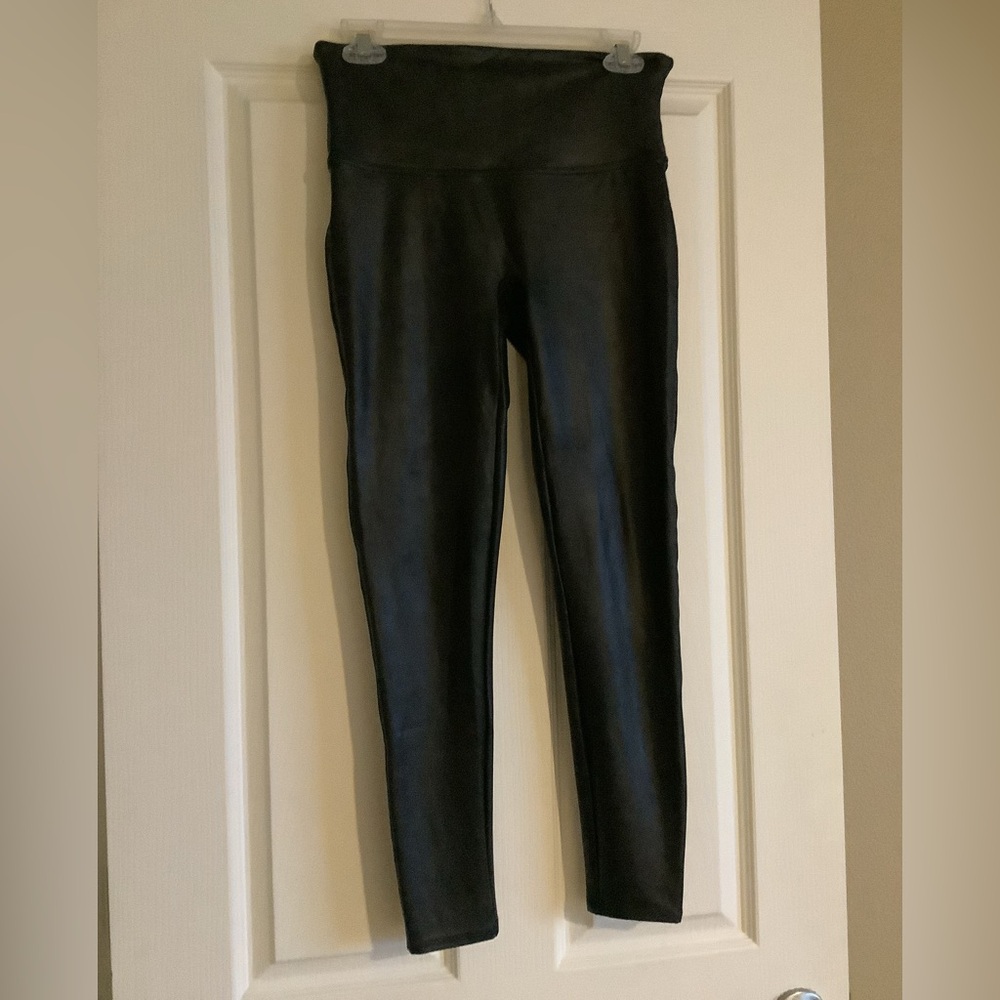 SPANX Shiny Black Leggings